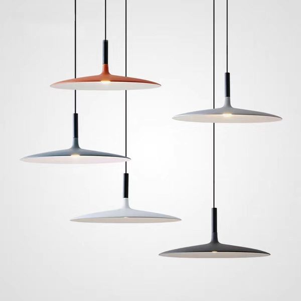 nordic flying lamp saucer chandelier led postmodern minimalist restaurant pendant hanging light 85v-260v