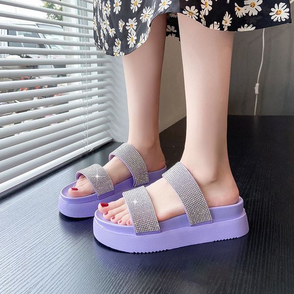 women's crystal slippers 2020 woman thick bottom slide ladies summer women multicolor non slip flat female beach shoes plus size, Black
women's crystal slippers 2020 woman thick bottom slide ladies summer women multicolor non slip flat female beach shoes plus size, Black