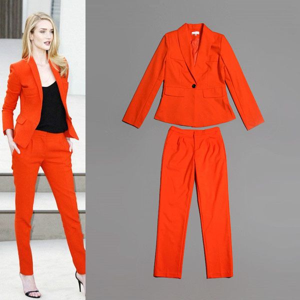 women's two piece pants summer women ladies orange party suits evening 2-piece tuxedos silm fit suit, White
women's two piece pants summer women ladies orange party suits evening 2-piece tuxedos silm fit suit, White