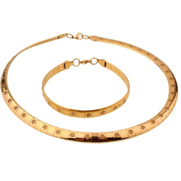 fashion 8mm 316l stainless steel gold tone choker collar flower chain men women necklace 18 & bracelet 8 jewelry
fashion 8mm 316l stainless steel gold tone choker collar flower chain men women necklace 18 & bracelet 8 jewelry