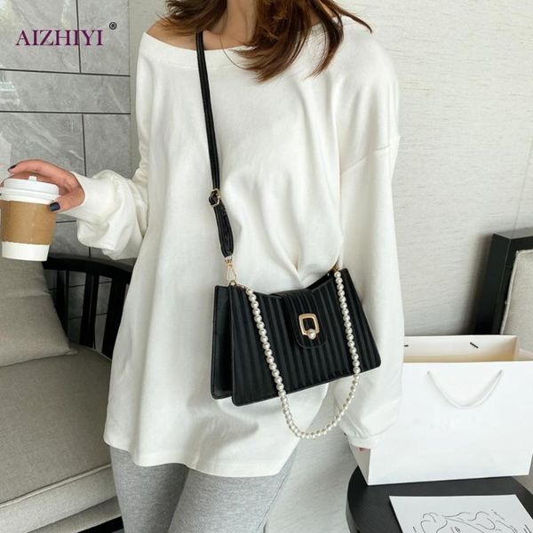 elegant solid crossbody satchel bag pearl chain shoulder pouch pu leather women for outdoor shopping traveling decor 
elegant solid crossbody satchel bag pearl chain shoulder pouch pu leather women for outdoor shopping traveling decor