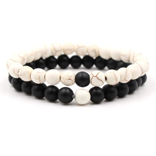 new distance 2 pc/set fashion lovers bracelet male black and white, yin and yang are natural stone beads bracelet for women fash
new distance 2 pc/set fashion lovers bracelet male black and white, yin and yang are natural stone beads bracelet for women fash