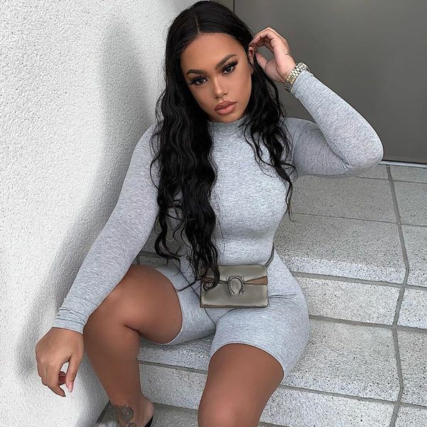 ook bodycon long sleeve stretchy playsuit 2020 autumn winter women fashion casual streetwear party outfits romper body, Black;white
ook bodycon long sleeve stretchy playsuit 2020 autumn winter women fashion casual streetwear party outfits romper body, Black;white