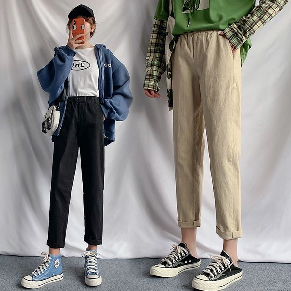 vintage straight capri pants korean-style slacks children autumn loose chic high-waisted pants versatile casual, Black;white
vintage straight capri pants korean-style slacks children autumn loose chic high-waisted pants versatile casual, Black;white