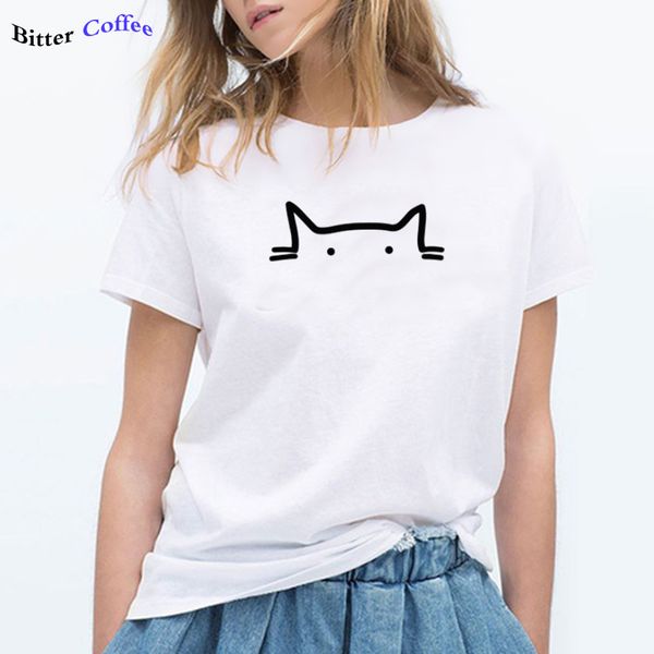 100% cotton short sleeve cat print women t shirt casual summer loose women tshirt knitted o-neck t-shirt female tee
100% cotton short sleeve cat print women t shirt casual summer loose women tshirt knitted o-neck t-shirt female tee