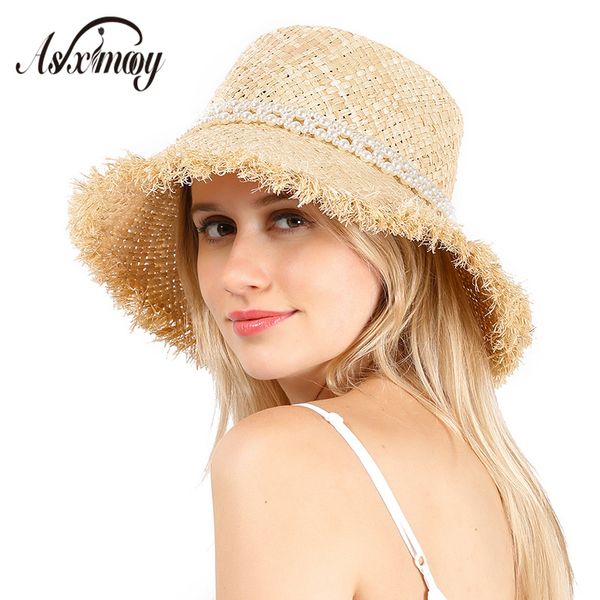 summer raffia straw hat women fashion sun hats femme hand made flat panama beach bucket hat women straw visor caps womens, Blue;gray
summer raffia straw hat women fashion sun hats femme hand made flat panama beach bucket hat women straw visor caps womens, Blue;gray