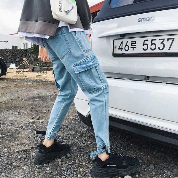 men's jeans 2021 haren casual pants bound feet stretch slim fit classic cargo pocket black/blue biker denim trousers s-3xl
men's jeans 2021 haren casual pants bound feet stretch slim fit classic cargo pocket black/blue biker denim trousers s-3xl