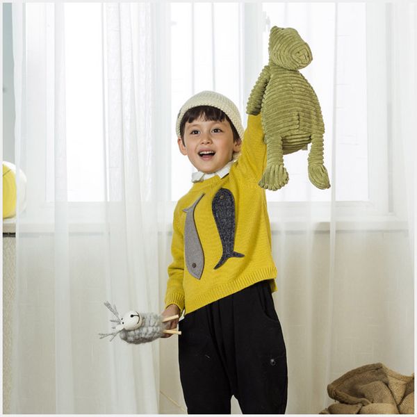 children velvet warm sweater autumn winter new small medium-sized male and female fish korean style all-match knitted, Blue
children velvet warm sweater autumn winter new small medium-sized male and female fish korean style all-match knitted, Blue