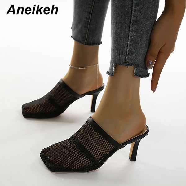 aneikeh summer women shoes slippers slides mesh shallow thin heels outside solid black size 35-41 new 2020 fashion mules
aneikeh summer women shoes slippers slides mesh shallow thin heels outside solid black size 35-41 new 2020 fashion mules