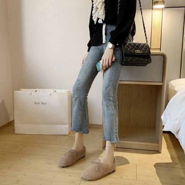 winter 2020 new korean flat shoes fashion versatile simple solid color mink wool shoes women's, Black
winter 2020 new korean flat shoes fashion versatile simple solid color mink wool shoes women's, Black