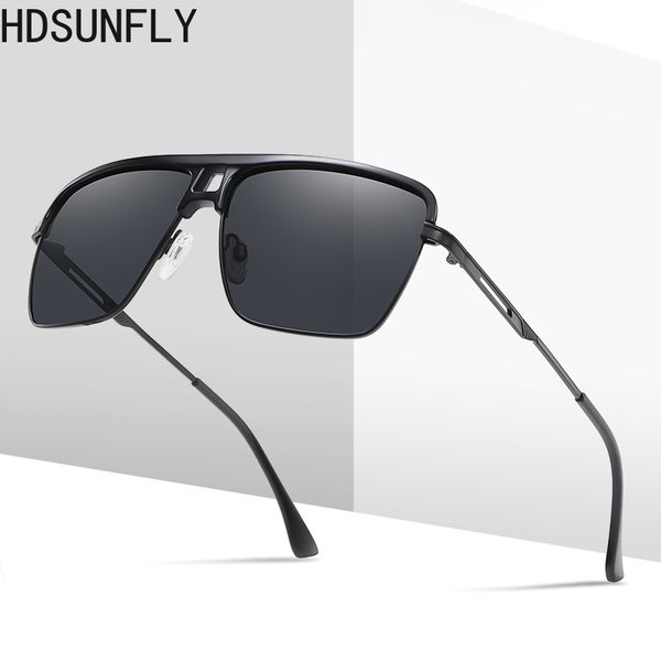 men polarized sunglasses men women vintage 2020 brand designer semi-rimless sun glasses for uv400 protection, White;black
men polarized sunglasses men women vintage 2020 brand designer semi-rimless sun glasses for uv400 protection, White;black