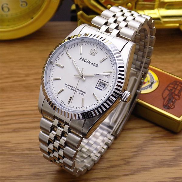men watches reginald watches stainless steel women men waterproof quartz wristwatch lovers watch, Slivery;brown
men watches reginald watches stainless steel women men waterproof quartz wristwatch lovers watch, Slivery;brown