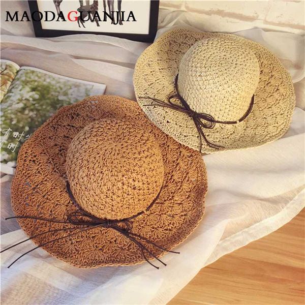 floppy foldable ladies women straw beach sun summer hat beige wide brim wide brimmed summer hawaiian fashion shade sun hat, Blue;gray