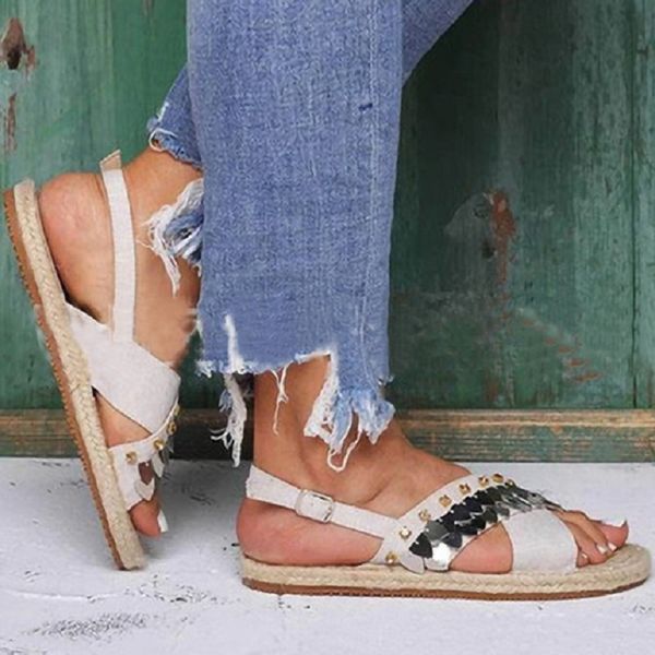 summer women espadrille sandals gladiator open toe ladies beach flat shoes roman metal decoration cross strappy platform sandals, Black
summer women espadrille sandals gladiator open toe ladies beach flat shoes roman metal decoration cross strappy platform sandals, Black