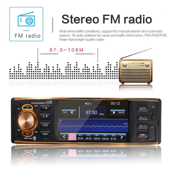 12v car radio stereo player 4.1 inch 1 din usb aux fm radio mp3 mp5 audio player with bluetooth remote control
12v car radio stereo player 4.1 inch 1 din usb aux fm radio mp3 mp5 audio player with bluetooth remote control