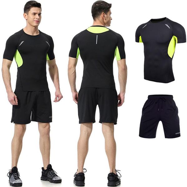 men's sports sets two-piece suit yoga sets compression t-shirts shorts trackandfield gymwear jump jersey men suit workout cloth, White;black
men's sports sets two-piece suit yoga sets compression t-shirts shorts trackandfield gymwear jump jersey men suit workout cloth, White;black