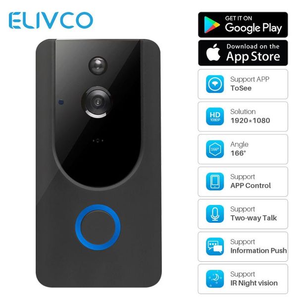 1080p smart video doorbell intercom wifi wireless door bell camera infrared night vision remote recording home security monitor
1080p smart video doorbell intercom wifi wireless door bell camera infrared night vision remote recording home security monitor