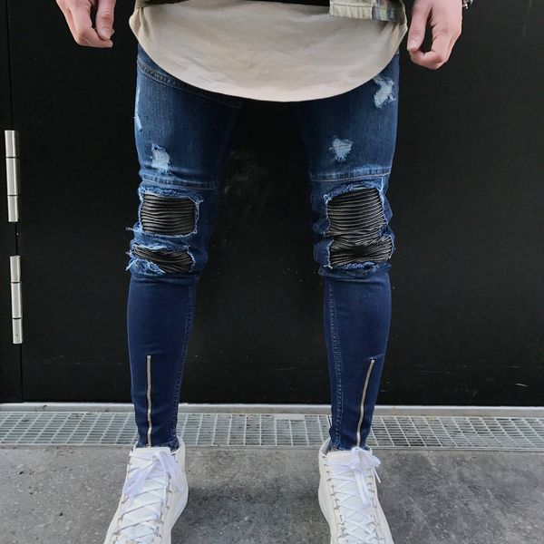 peeling holes tight stretch leggings jeans men's motorcycle peeling holes tight pants jeans motorcycle jeansmen's pants stretch le, Blue
peeling holes tight stretch leggings jeans men's motorcycle peeling holes tight pants jeans motorcycle jeansmen's pants stretch le, Blue