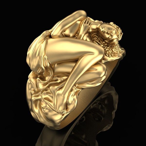 18k gold plated wonderful girl carved ring lady fashion engagement party jewelry gift size 6- 10, Silver
18k gold plated wonderful girl carved ring lady fashion engagement party jewelry gift size 6- 10, Silver
