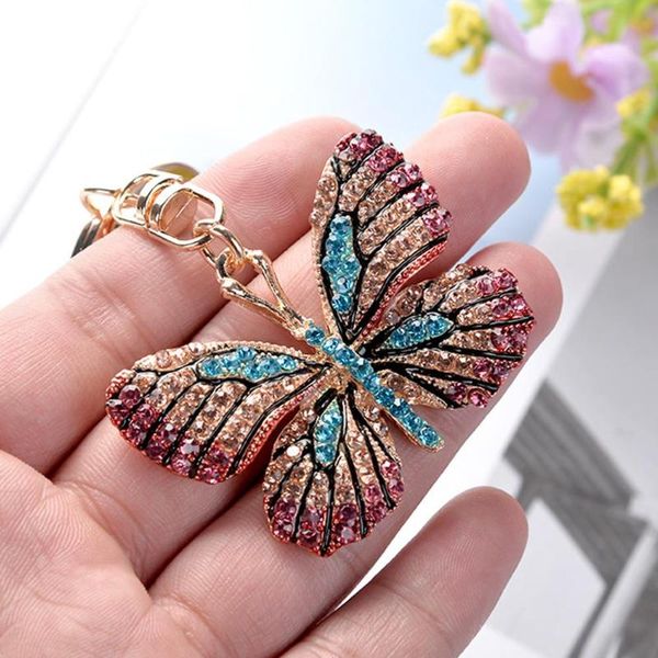women stylish multicolor butterfly rhinestones keychain key ring bag ornament alloy keychain fashion bag ornaments, Silver
women stylish multicolor butterfly rhinestones keychain key ring bag ornament alloy keychain fashion bag ornaments, Silver