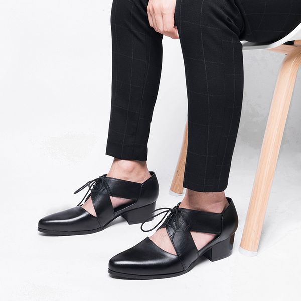 toe italian men closed genuine leather summer heels pointed sandals hollow british business black formal shoes
toe italian men closed genuine leather summer heels pointed sandals hollow british business black formal shoes