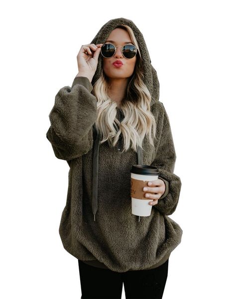 hooded sweatshirts for women hoodie long sleeve hooded solid color women's sweater velvet jacket autumn winter warm overcoats, Black
hooded sweatshirts for women hoodie long sleeve hooded solid color women's sweater velvet jacket autumn winter warm overcoats, Black