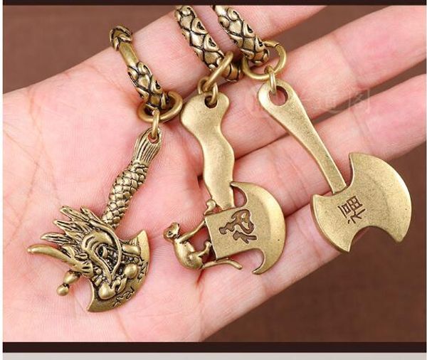 medallion pure copper car keychain pendant kaiyun axe feng shui with evil spirits and disaster prevention town house pendant, Silver
medallion pure copper car keychain pendant kaiyun axe feng shui with evil spirits and disaster prevention town house pendant, Silver