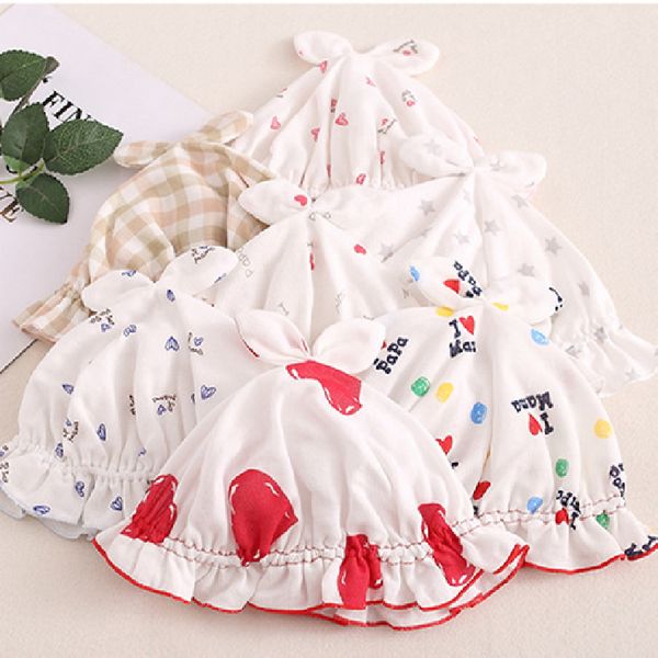 newborn baby hats 100% cotton printed baby caps muslin for 0-3 months outerwear toddler infant hat accessories sun protection, Yellow
newborn baby hats 100% cotton printed baby caps muslin for 0-3 months outerwear toddler infant hat accessories sun protection, Yellow