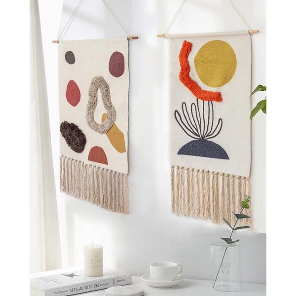 nordic hand-woven homestay tassel tapestry hanging canvas wall hanging handmade bohemian retro art cloth home decor
nordic hand-woven homestay tassel tapestry hanging canvas wall hanging handmade bohemian retro art cloth home decor