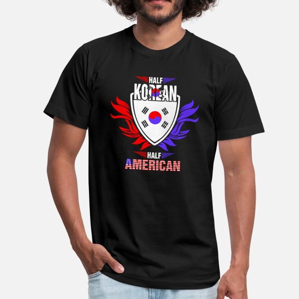 half korean half american t shirt men designing 100% cotton s-xxxl letter anti-wrinkle funny casual summer style novelty shirt
half korean half american t shirt men designing 100% cotton s-xxxl letter anti-wrinkle funny casual summer style novelty shirt