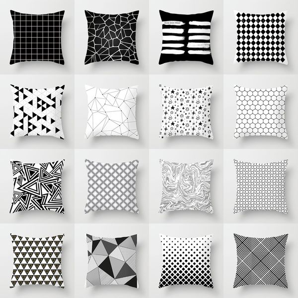 black and white geometric pillowcases square cushion cover home supplies polyester car sofa decorative throw pillow case tpr050
black and white geometric pillowcases square cushion cover home supplies polyester car sofa decorative throw pillow case tpr050