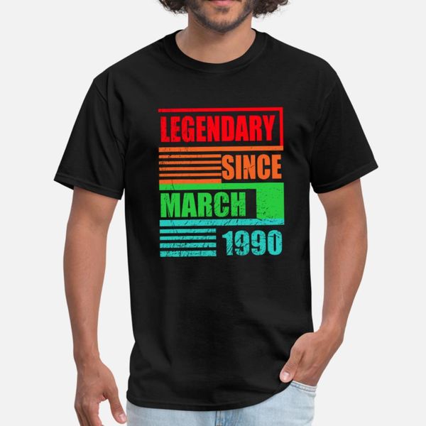 30th birthday legendary since march 1990 t shirt men customize short sleeve round neck formal cute fashion summer style family shirt
30th birthday legendary since march 1990 t shirt men customize short sleeve round neck formal cute fashion summer style family shirt