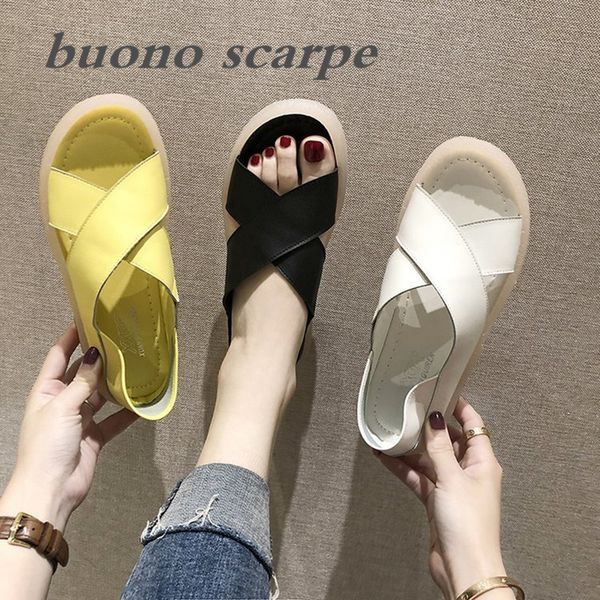 summer 2020 new style new style versatile with gentle fairy wind crossed flat sandals women's sandals, Black
summer 2020 new style new style versatile with gentle fairy wind crossed flat sandals women's sandals, Black