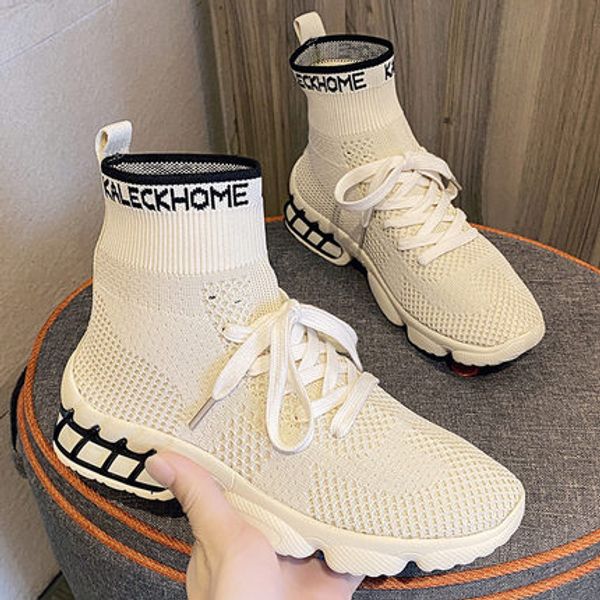 2020 autumn new flying woven high-breathable women's boots casual all-match large size knitted women's short boots, Black
2020 autumn new flying woven high-breathable women's boots casual all-match large size knitted women's short boots, Black