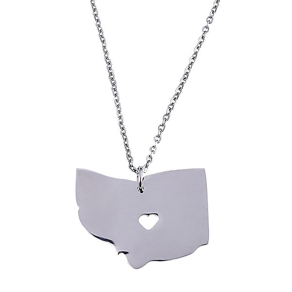 stainless steel silver color ohio map pendant necklace fashion map heart chain jewelry
stainless steel silver color ohio map pendant necklace fashion map heart chain jewelry