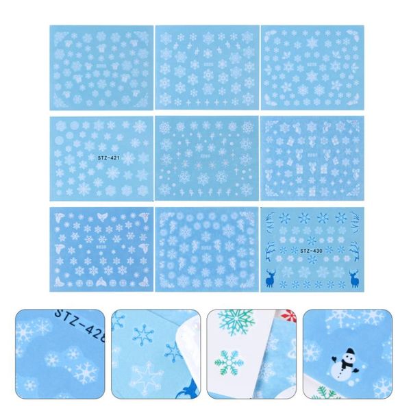 60 листов snowflake pattern творческий рождественские подсказки ногтя стикеров manicure украшения для женщин леди, Black
60 листов snowflake pattern творческий рождественские подсказки ногтя стикеров manicure украшения для женщин леди, Black