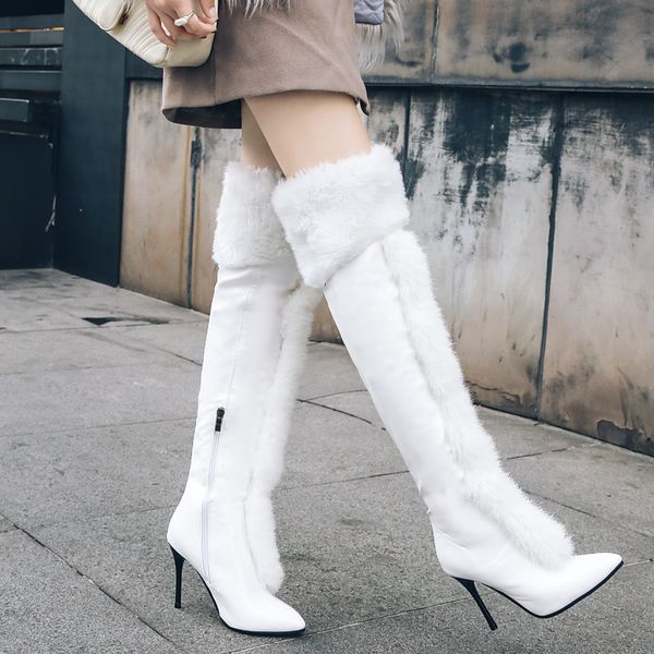winter snow boots женщина высоких каблуков волос белые черная высокие длинные сапоги sexy fashion knight обувь теплый мех женский, Black
winter snow boots женщина высоких каблуков волос белые черная высокие длинные сапоги sexy fashion knight обувь теплый мех женский, Black