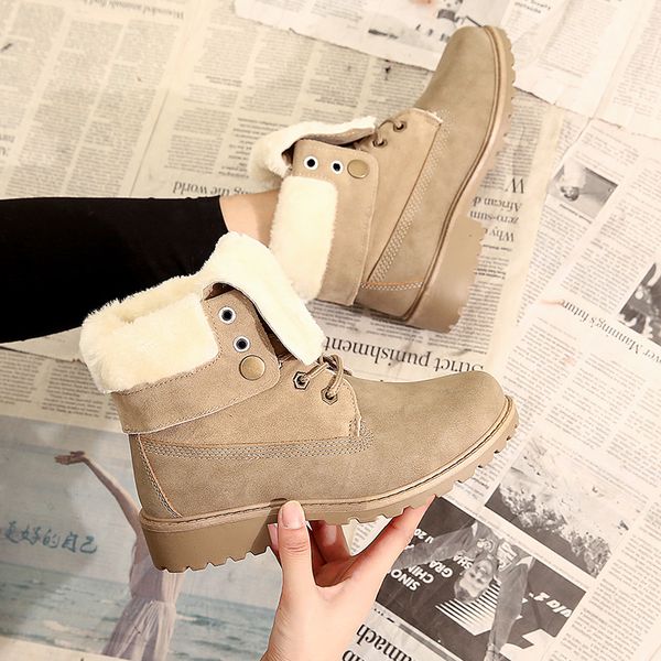 women snow boots 2020 winter warm fur ankle shoes lace-up female zapatos de mujer luxury shoes women designers w20-10, Black
women snow boots 2020 winter warm fur ankle shoes lace-up female zapatos de mujer luxury shoes women designers w20-10, Black