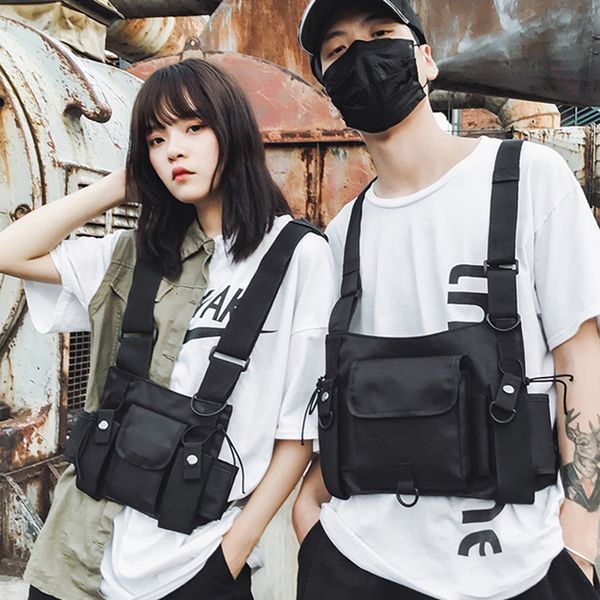 fashion chest rig waist bag men hip hop streetwear functional tactical chest bag casual travel cross body shoulder bags t191210
fashion chest rig waist bag men hip hop streetwear functional tactical chest bag casual travel cross body shoulder bags t191210