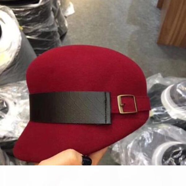 autumn winter all-matching cap fashion belt ladies wool beret style new korean version designer caps, Blue;gray 
autumn winter all-matching cap fashion belt ladies wool beret style new korean version designer caps, Blue;gray