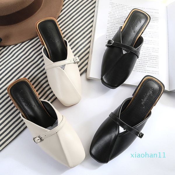 half slipper ms 2020 retro lazy sandals thick heel fashion leisure grandma shoes factory direct sales, Black
half slipper ms 2020 retro lazy sandals thick heel fashion leisure grandma shoes factory direct sales, Black