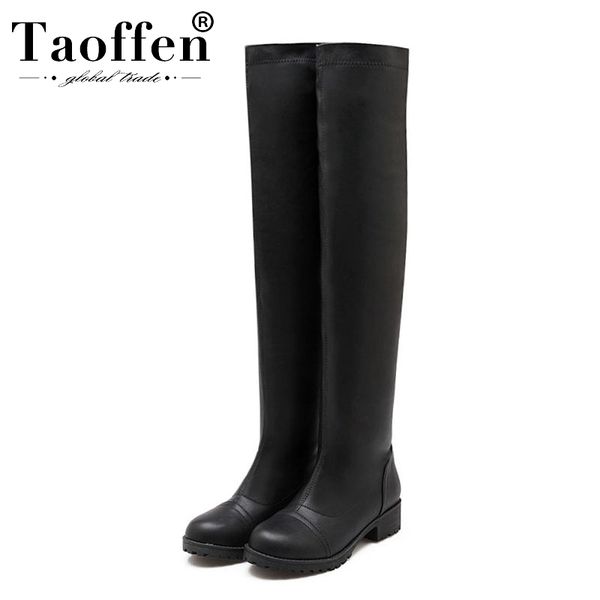 taoffen women slip on winter over the knee boots fashion boots simple flats round toe shoes woman footwear size 34-43, Black
taoffen women slip on winter over the knee boots fashion boots simple flats round toe shoes woman footwear size 34-43, Black