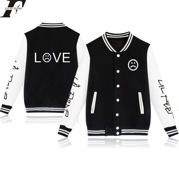 mens lil peep sad love printed baseball jackets autumn winter male long sleeeve panelled coats man outerwear ing, Black;brown
mens lil peep sad love printed baseball jackets autumn winter male long sleeeve panelled coats man outerwear ing, Black;brown
