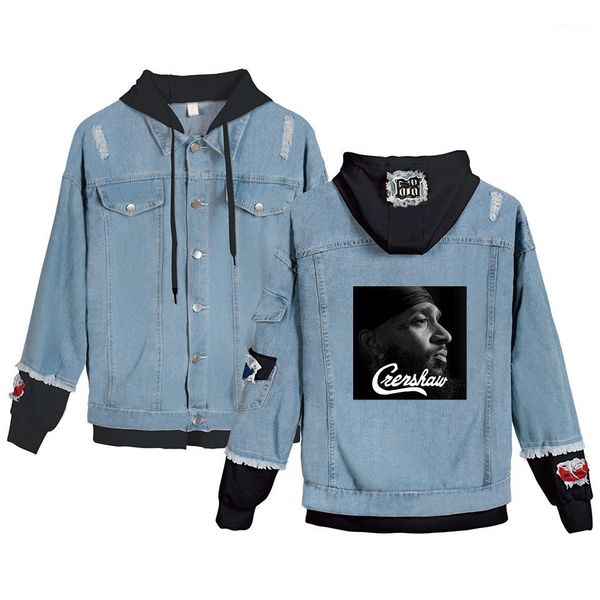 rapper coats nipsey hussle denim jackets hooded fake 2pcs r.i.p hiphop casual street jacket 19ss men teenager, Black;brown
rapper coats nipsey hussle denim jackets hooded fake 2pcs r.i.p hiphop casual street jacket 19ss men teenager, Black;brown