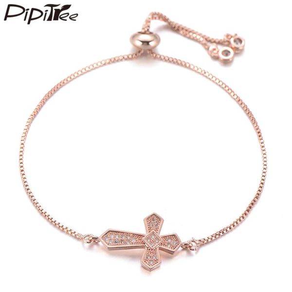 pipitree classic copper cubic zirconia cross charm bracelet adjustable chain religious fashion bracelets for women cz jewelry, Red;blue
pipitree classic copper cubic zirconia cross charm bracelet adjustable chain religious fashion bracelets for women cz jewelry, Red;blue