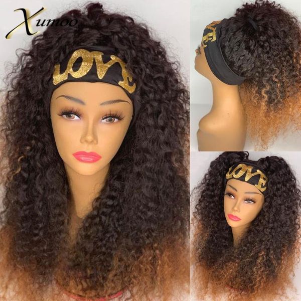 lace wigs xumoo remy human hair headband wig ombre brown kinky curly none for black women, Black;brown
lace wigs xumoo remy human hair headband wig ombre brown kinky curly none for black women, Black;brown