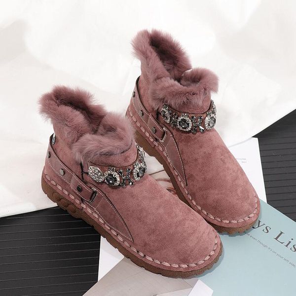 rhinestone women boots winter warm snow boots women faux suede ankle for female winter shoes botas mujer plush shoes woman, Black
rhinestone women boots winter warm snow boots women faux suede ankle for female winter shoes botas mujer plush shoes woman, Black