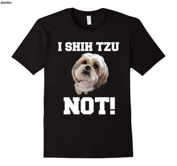 i shih tzu not dog print t-shirt harajuku streetwear men short sleeve o-neck cotton shirt hip hop tees funny 
i shih tzu not dog print t-shirt harajuku streetwear men short sleeve o-neck cotton shirt hip hop tees funny