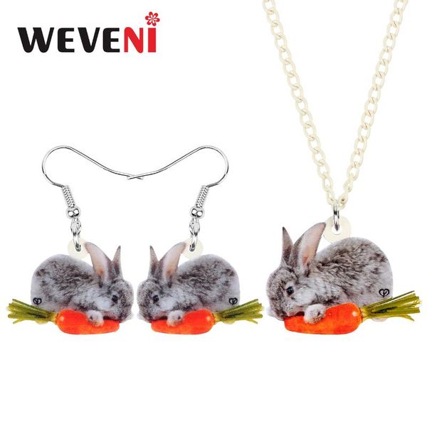 weveni акриловая пасха hare морковь ювелирные наборы смазливая животных серьги ожерелье для женщин девочек подростков модные подарки аксессу, Silver
weveni акриловая пасха hare морковь ювелирные наборы смазливая животных серьги ожерелье для женщин девочек подростков модные подарки аксессу, Silver