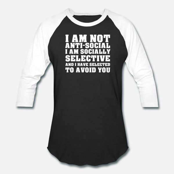 i am not anti social i selected to avoid you t shirt men graphic 100% cotton o-neck slim graphic humor spring autumn novelty shirt
i am not anti social i selected to avoid you t shirt men graphic 100% cotton o-neck slim graphic humor spring autumn novelty shirt